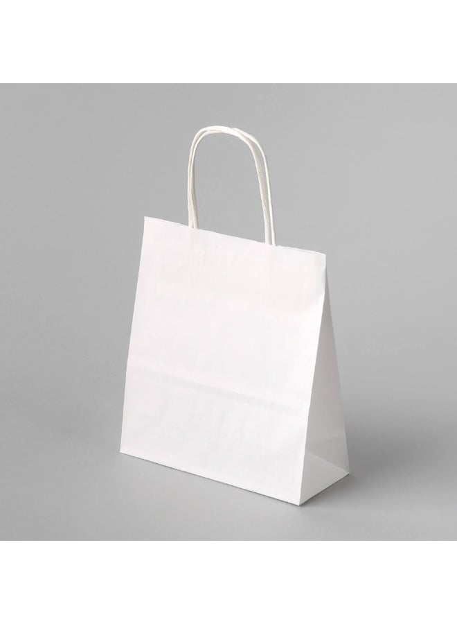 White Kraft Paper Bags (28x28x15cm) size  with Strong Twisted Handles for Party Favor, Thanksgiving,Christmas,Wedding,Birthday - Pack Of 25pcs - Image 4